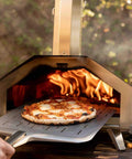 14 Inch Perforated Pizza Peel With Long Handle Aluminum Lightweight Pizza Paddle For Turning And Lifting Pizza On Stone Ovens