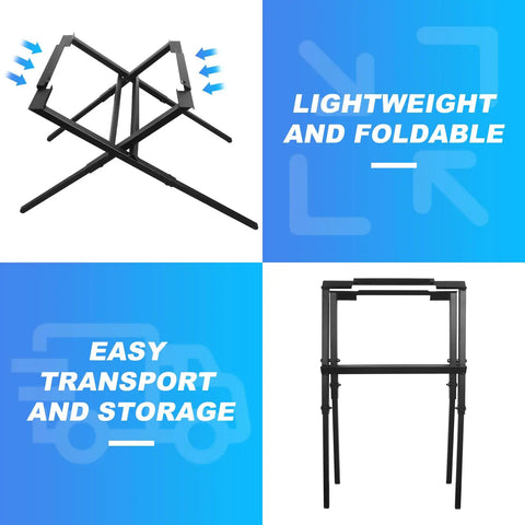 Heavy Duty 10 Inch Table Saw Stand Built Like A Tank For Jobsite Use Featuring Rock Solid Mounting Points And Plug And Play Assembly Smooth Setup For Compact Workspaces No Sweat Contractor Grade Durability