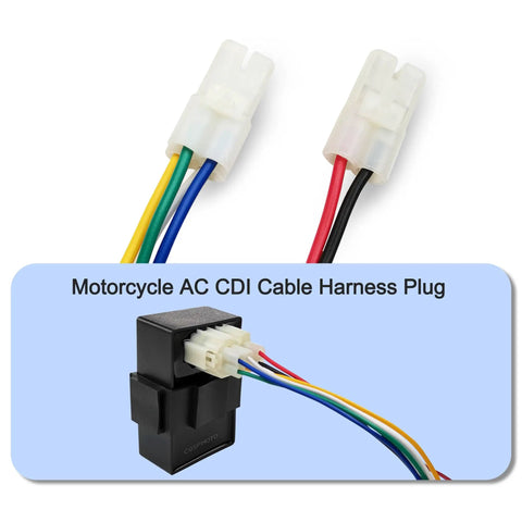 CDI Cable Wire Harness Plug Four Plus Two Pins For GY6 50cc 70cc 90cc 110cc 125cc 150cc Four Stroke Scooter Moped ATV