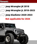 Rugged Aluminum Alloy Sun Visor Clip Repair Kit For Jeep Wrangler JK JL And Gladiator Fixes Sagging Visor With American Flag Black Finish Great For Off Road Builds compatibility chart.