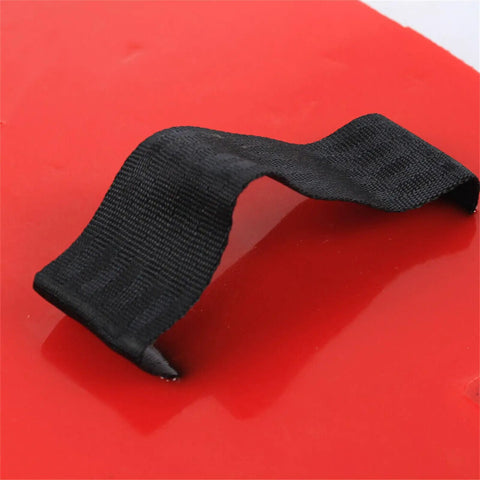 Black textured strap on red background for Granite Look Stamp Mat Pro Grade For Concrete Texturing Slate Pattern Stone Texture Cement Imprint