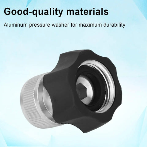 Electric Pressure Washer Adapter Three Quarter Inch High Pressure Quick Connection Fitting Garden Hose Connector in aluminum