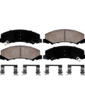 Front Wheel Bearing Hubs And Brake Kit Rotors With Ceramic Pads For 2006 2011 Cadillac DTS Sedan 2008 2009 Buick Lacrosse Allure Lucerne V8