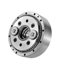 Prime Cut 750W Servo Motor Mated To High Precision Cycloidal Pinwheel Gearbox RV Reducer with gears and mounting holes.