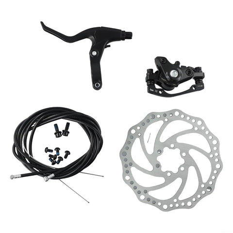 Rock Solid Mechanical Disc Brake Set For Mountain Bike With Front Rear Wire Calipers 160mm Rotors Alloy Construction components.