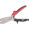 C5R 5-Blade Crimping Tool For Round Duct And Stove Pipe, ergonomic Redline handles, side view