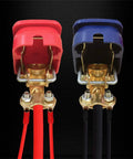 Quick Release Brass Battery Terminal Clamps With Red And Blue Covers For Top Post Battery No Fuss Disconnect And Reconnect Durable Anti Corrosion Build Strong Quick Release Connectors 1 Pair
