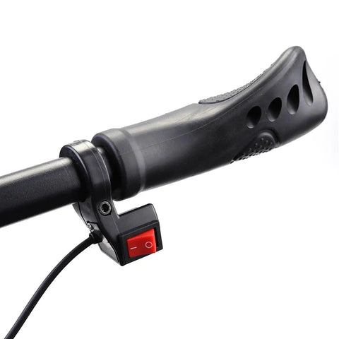 Handlebar Headlight On Off Push Button Switch For Motorcycles And Electric Bikes, Easy Fit Refitting Part on black handlebar grip