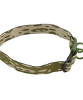 Green elastic All Day Comfort Universal Adjustable Headlamp Strap For 22 To 32mm Torches, camouflage pattern, quick release buckle