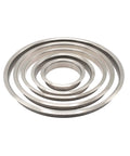 10 Inch Diameter 2 Inch Height Polished Stainless Steel Trash Grommets For Countertop Inserted Trash Chutes, corrosion-resistant