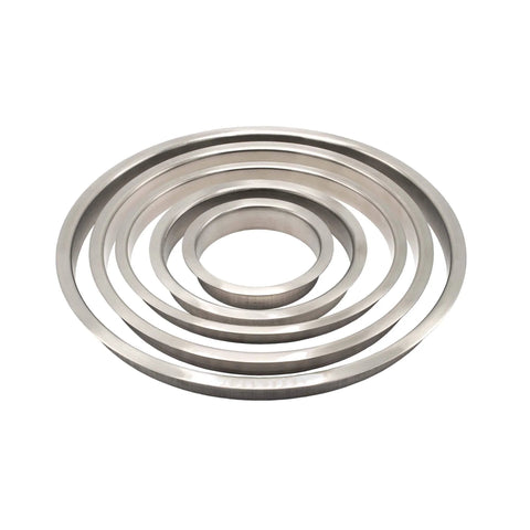10 Inch Diameter 2 Inch Height Polished Stainless Steel Trash Grommets For Countertop Inserted Trash Chutes, corrosion-resistant