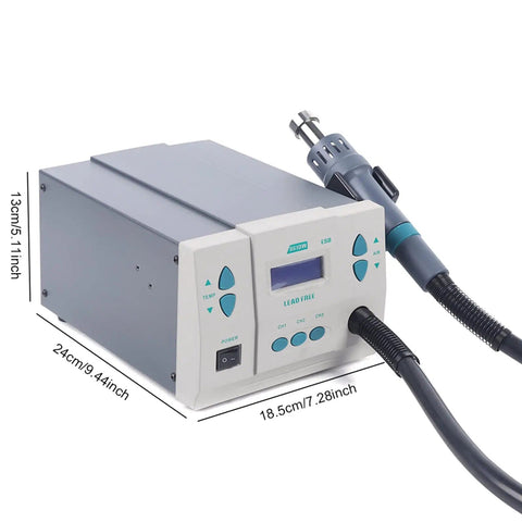 Dope Pro Grade Hot Air Rework Station Handheld 1000W Digital Heat Gun for SMD Rework and Soldering, adjustable air volume