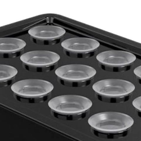Close-up of 15 pods in Hydroponic Growing Box For Home And Small Farm Soilless Cultivation System with ABS construction