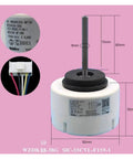 310V DC Brushless Fan Motor For Air Conditioners WZDK58-38G 8-Pole 58W Replacement Part dimensions and connectors