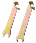 2-Pack 2-In-1 Vent Duct Wrenches Set With 135mm And 155mm Galvanized Flange Duct Clamps Hook And Angle Wrenches Clamp Lever Lock Tool