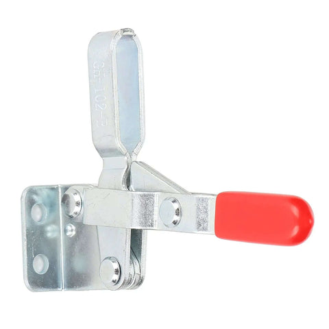 Toggle Clamp With Quick Positioning Fixture And Plastic Handle For Metal Plates And Circuit Boards, side view