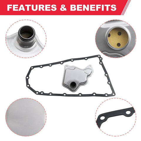 Transmission Filter And Oil Pan Gasket Kit For Nissan Altima Maxima Quest Murano Pathfinder Infiniti QX60 Direct Fit Easy Install