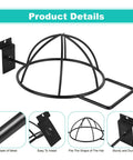 6 Pack Slat Wall Hat Display Racks for Vendors and Retail Stores Go-To Pro Grade Heavy Duty Slat Wall Hat Racks for Baseball Caps