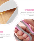 Pink Flower Shears For Easy Pruning And Plant Care No Fuss Garden Tool With Safety Handle Lightweight Trimming Scissors For Gardening And Home Maintenance Boss Level Cut For Flowers And Branches stainless steel blades and ergonomic pink handle