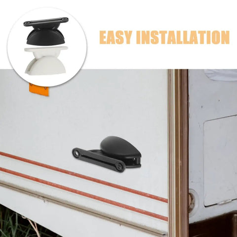 CLISPEED RV Door Catch Holder Set makes your motorhome entry super quiet, pressure resistant nylon retainer clips for easy installation.