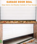 Garage Door Threshold Seal Weather Stripping Bottom Rubber 20 Feet Long 3.15 Inch Wide Keeps Leaves Dirt Water Out