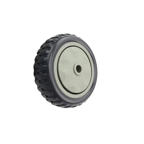 Hella Sturdy 3 Inch Heavy Duty Spring Gate Wheels Featuring Adjustable Shock Absorber Casters front view of durable nylon polyurethane wheel.