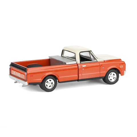 Red 1/64 Scale 1968 Chevrolet C10 Pickup With Toolbox Diecast Truck From Down On The Farm Series 11 Not For Play Shelf Ready