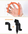 Flexible Drill Bit Extension Kit 17 Piece Set with 360 Degree Rotatable Socket Adapters shown with detachable parts.