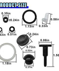 Fifteen Piece Three Ton Floor Jack Seal Repair Kit With Pro Grade Hydraulic Jack Oil Seal And O Ring Set size dimensions