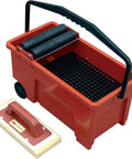 Grout Cleaning System With Sponge And Hand Grip For Walls And Floors, Includes Heavy Duty Bucket, Twin Plastic Rollers