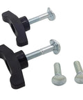 Universal Lawn Mower Handle Knob Bolt Kit with T Handle Bolts and Wing Knobs, durable reinforced plastic, galvanized steel