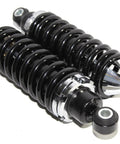 Rear Left And Right Street Rod Coil Over Shocks With Black Coated Springs 400 Pound Rate Smooth Ride And Precise Damping For Rear Suspension