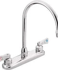 Commercial Kitchen Faucet With M-Dura Cartridge, 2.2 Gpm, Chrome Finish, Built Tough With Vandal-Resistant Torx Screws. CSA B-125 Certified