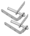 Heavy Duty Stainless Steel Self Closing Swing Door Hinges For Cafe And Interior Doors Dual Swing With Moisture Resistant Build And Automatic Self Return Mechanism Tough As Nails For Cabinets Kitchens And Bars, stainless steel hinge set
