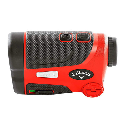 Go-To Golf Laser Rangefinder With Slope Mode And 7X Magnification, delivers pin-high distances up to 1200 yards, side view