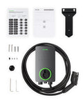 Level 2 50 Amp EV Charger 240V Indoor Outdoor Home Charging Station With J1772 Connector 25 Foot Cable WiFi Bluetooth EVSE