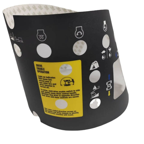 Top Shelf Platform Control Panel Decal 82767GT 82767 Heavy Duty Replacement Sticker for Genie Telescopic Boom Lift Rig, 681mm x 231mm.