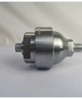 Close-up of Pro Grade Hydraulic Accumulator 40 1 4 120 with solenoid valves, metal finish for industrial hydraulics use