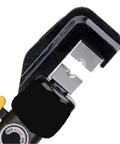 Close-up of Top Tier Manual Hydraulic Crimping Tool With Nine Sets Of Dies For Heavy Duty Wire Termination showing the crimping head.