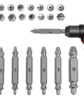 6 Piece Damaged Screw Extractor Kit For Stripped Screws And Bolts, Universal Drill Bit Remover Set, HSS Bolt Extractor Tools
