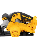Kickass Cordless Circular Saw With Brushless Motor And 5300 Rpm Speed Heavy Duty build with robust yellow design for DIY projects.