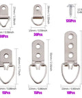 All In One Heavy Duty Picture Hanger Kit With 415Pcs Assorted Hangers And Screws In Transparent Storage Box Featuring Seven Models