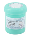 Flux type NC-559-ASM container with 100g volume, NoClean Solder Paste For Phone Repair And PCB Rework, Low Ion Formula Tin Cream