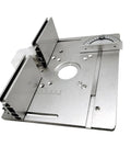 2 In 1 Router Table Insert Plate For Woodworkin', Flip Plate With Miter Gauge, aluminum alloy, top view