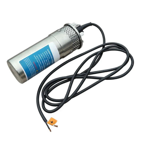 24V DC Submersible Deep Well Water Pump With 4 Inch Stainless Steel Shell, Solar Battery Powered, Off Grid Well Pump