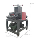 Powerful 2.2KW Electric Pipe Bender For Round Square Tubes With 24 Dies Cold Bending Machine For Stainless Steel Carbon Steel Pipes, heavy-duty design with motor and dimensions.