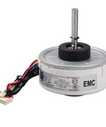 Indoor DC Brushless Fan Motor 13W Replacement For WZDK13-38G-1 RD-310-13-8, shown with wiring and EMC label