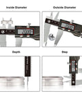 Digital Caliper 12 Inch 300mm Stainless Steel Vernier Measuring Tool With IP54 Splash Proof Electronic Micrometer LCD in use