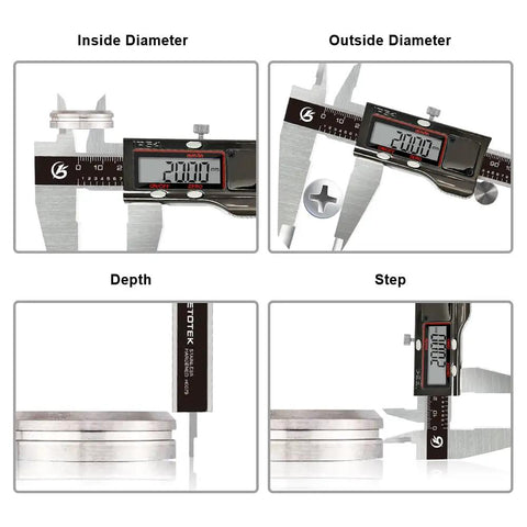 Digital Caliper 12 Inch 300mm Stainless Steel Vernier Measuring Tool With IP54 Splash Proof Electronic Micrometer LCD in use
