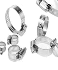 Heavy Duty 30 Pc Stainless Steel Hose Clamp Kit With Adjustable Worm Gear Design Perfect For Auto Marine Plumbing And Diy Projects To Secure Pipes Like a Boss Without Breaking The Bank, stainless clamps